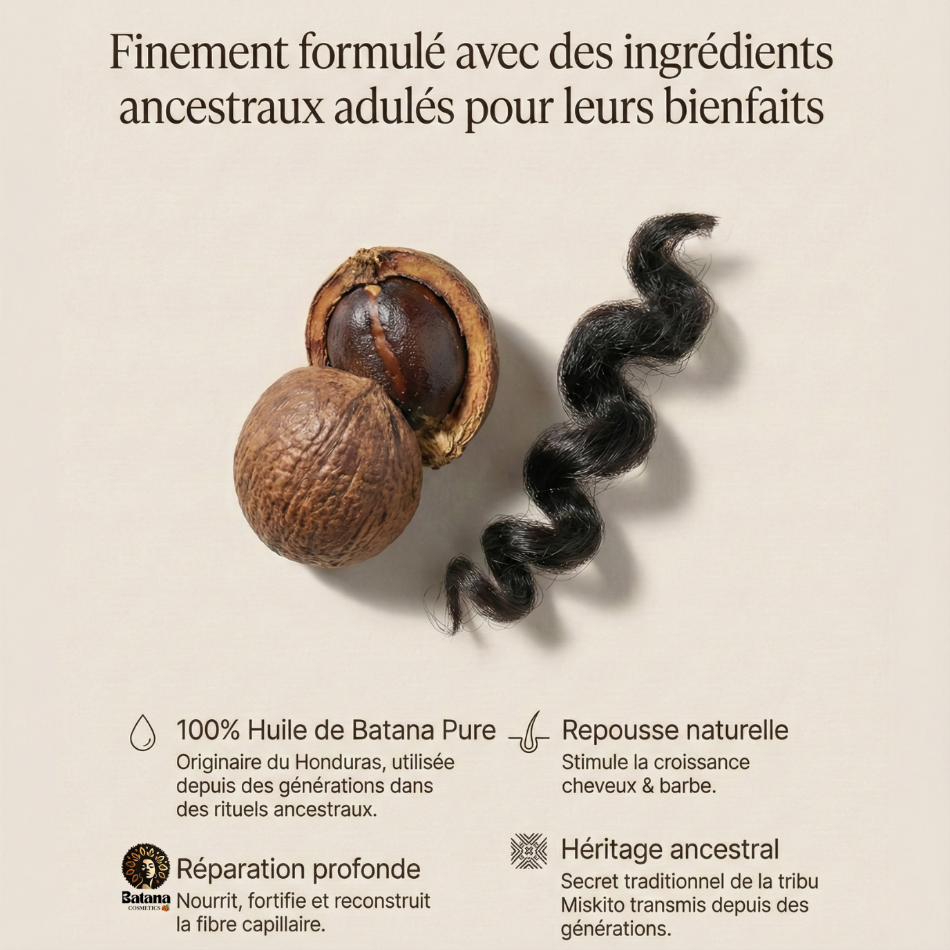Huile de Batana 100% Pure du Honduras | Batana Butter 200 g